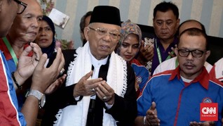 Ma'ruf Kaget Sujiatmi Wafat, Prabowo Doakan Jokowi Tegar