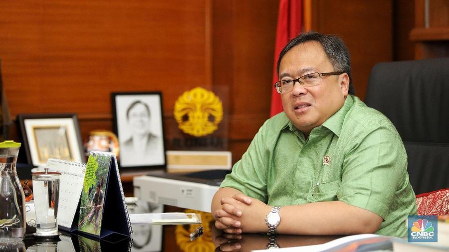 Menteri PPN/Kepala Bappenas Bambang Brodjonegoro. (CNBC Indonesia/Andrean Kristianto)