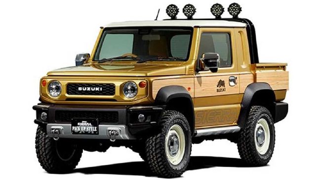 Desain Baru Jimny, Tampil Retro dengan Bodi Pikap