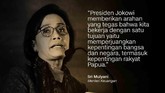 Sri Mulyani, Menteri Keuangan.