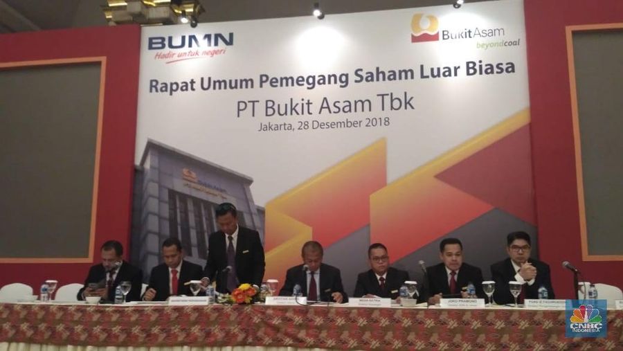 Bukit Asam harus menjual saham treasuri sebanyak 5% karena batas akhir pelepasan pada 23 Mei 2019.