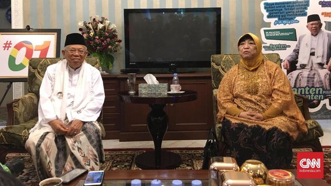 Beri Dukungan, Adik Gus Dur Kunjungi Ma'ruf Amin