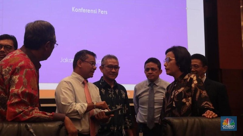 Dalam konfrensi persnya, Sri Mulyani mengatakan, realisasi APBN 2017 sangat baik dan optimal. (CNBC Indonesia/Muhammad Sabki)