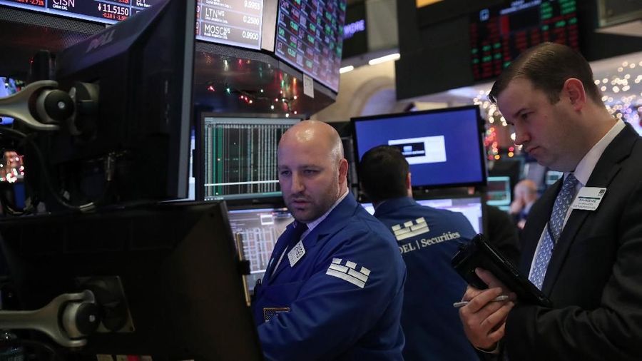 Wall Street mengakhiri reli empat harinya, Kamis (14/2/2019), setelah data penjualan ritel Amerika Serikat (AS) lebih lemah dari perkiraan pasar.