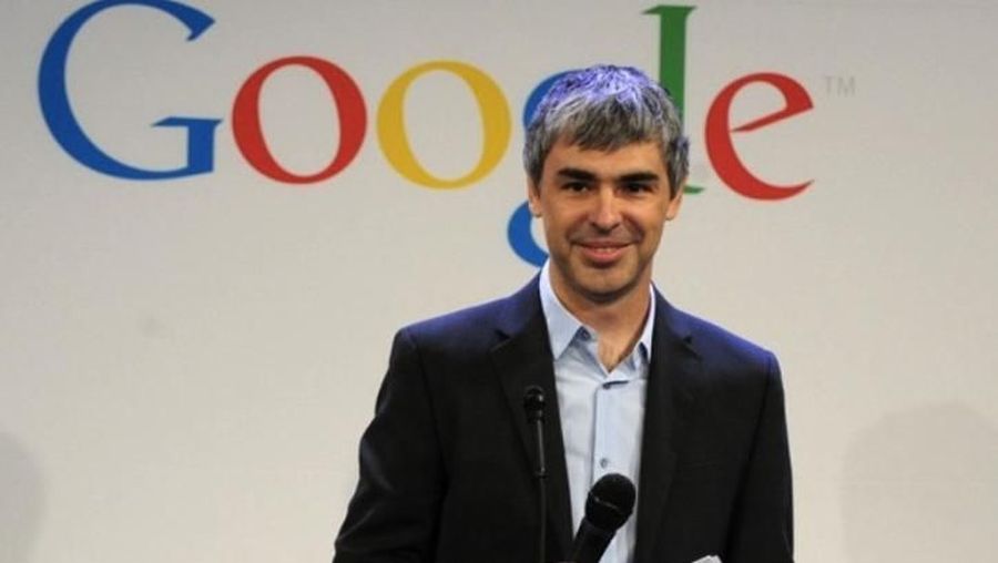 Google CEO Larry Page speaks during a press announcement at Google's headquarters in New York, May 21, 2012. REUTERS/Eduardo Munoz