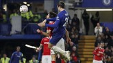 Alvaro Morata membuktikan diri sebagai salah satu striker terbaik dunia dengan torehan dua gol ke gawang Nottingham. (Reuters/Matthew Childs)