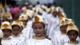 Pemimpin Khmer Merah, Pol Pot sudah meninggal pada 1981. Proses peradilan mantan rezim itu terkendala bukti-bukti dan waktu, karena sebagian besar pelaku sudah uzur. (REUTERS/Samrang Pring)