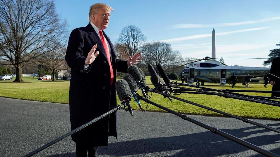 Presiden Donald Trump akan menyampaikan kepada warga Amerika bahwa