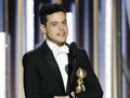Ciuman Kemenangan Rami Malek untuk Kekasih usai Golden Globes