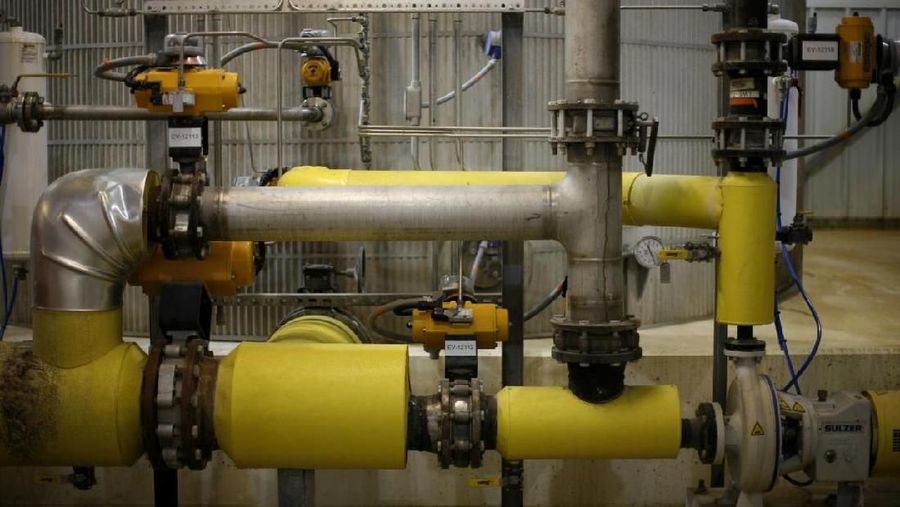 FILE PHOTO - A compex network of pipes and tanks convert corn into ethanol inside the Lincolnway Energy plant in the town of Nevada, Iowa, December 6, 2007. REUTERS/Jason Reed