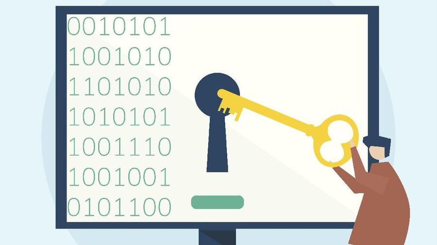 Illustration of cyber security concept