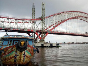 Warga Keluhkan Lampu Hias Jembatan Musi VI Palembang Mati 6 Bulan