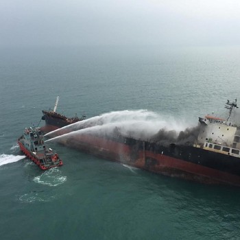 Ledakan Kapal Tanker di Hong Kong Memakan Korban Jiwa