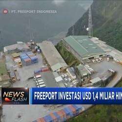 Freeport Investasi USD 1,4 Miliar di Tambang Grasberg