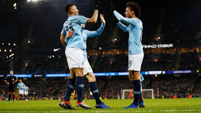 Jesus Empat Gol, Manchester City Menang 9-0 di Piala Liga