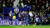 Namun Levante berhasil membuat kejutan besar dengan memimpin 2-0 saat pertandingan baru berjalan 18 menit. (REUTERS/Heino Kalis)