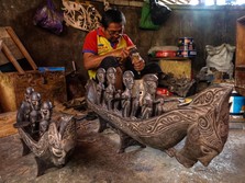 Produksi Ukiran Kayu Sanggar Primitif Target Pasar Wisatawan