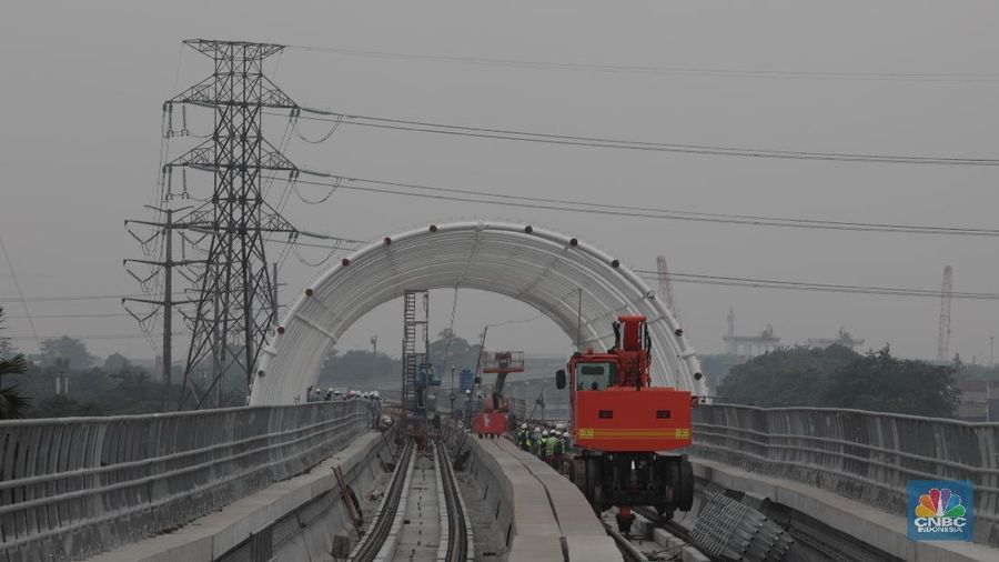 LRT Jabodetabek ditargetkan diujicoba pada Oktober 2019, sudah telat dari target.