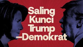 INFOGRAFIS: Saling Kunci Trump-Demokrat