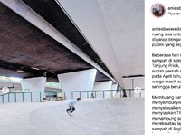 Seperti di AS, Anies Sulap Kolong Slipi Jadi Taman Skateboard