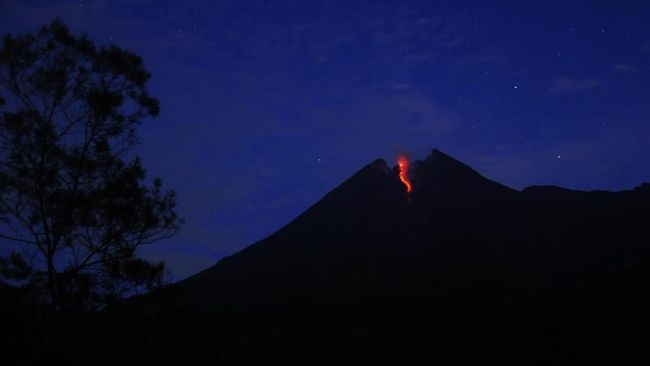 Gunung Merapi Semburkan Lava Sejauh 450 Meter