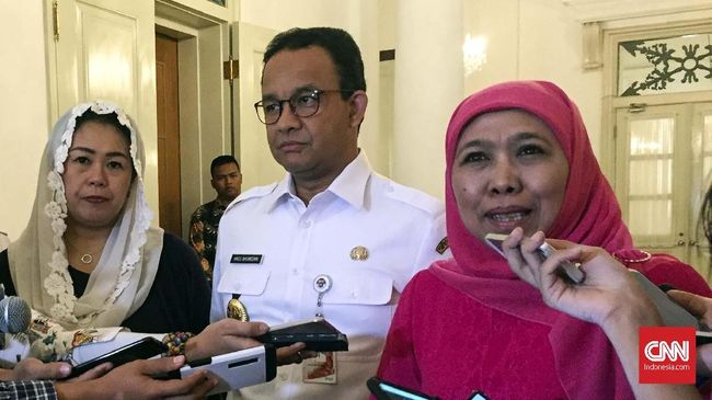 Siapkan HUT Muslimat NU, Khofifah dan Yenny Wahid Temui Anies