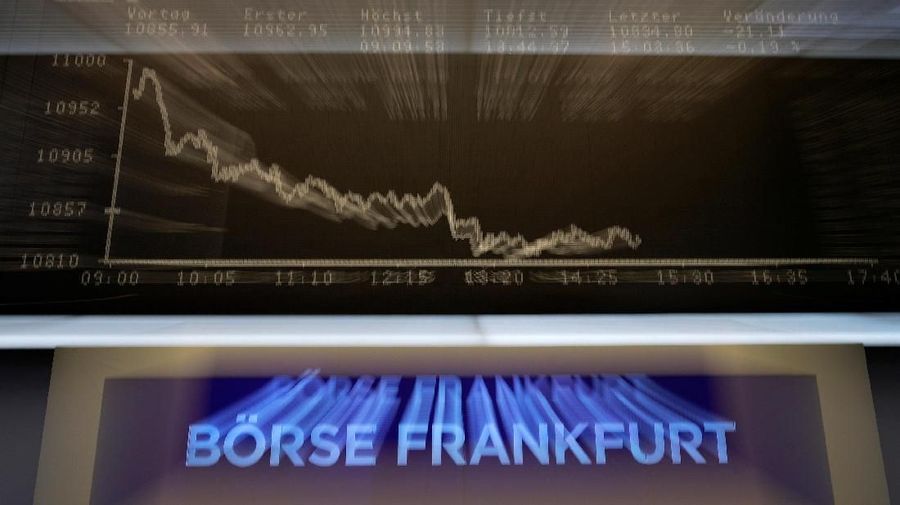 The German share prize index DAX board is photographed early afternoon on the day of the Brexit deal vote of the British parliament in Frankfurt, Germany, January 15, 2019. REUTERS/Kai Pfaffenbach