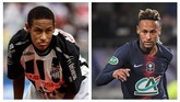 Neymar belum melakukan banyak variasi gaya rambut semasa masih di Santo. Sepuluh tahun berselang, sudah banyak gaya rambut yang dicoba Neymar. (AFP PHOTO / Mauricio Lima / LOIC VENANCE)