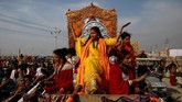 Perdana Menteri Narendra Modi melihat kesuksesan festival ini sebagai cara 'membakar' kepercayaan sebagai pembela agama Hindu. (REUTERS/Danish Siddiqui)