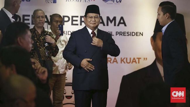 Prabowo Ogah Berkomentar Usai Debat Perdana