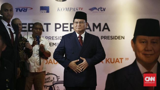Prabowo Soroti Kedaulatan Pangan di Debat Capres Lawan Jokowi
