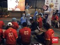 Jelang Debat Capres, Relawan Prabowo-Sandi Padati Markas BPN