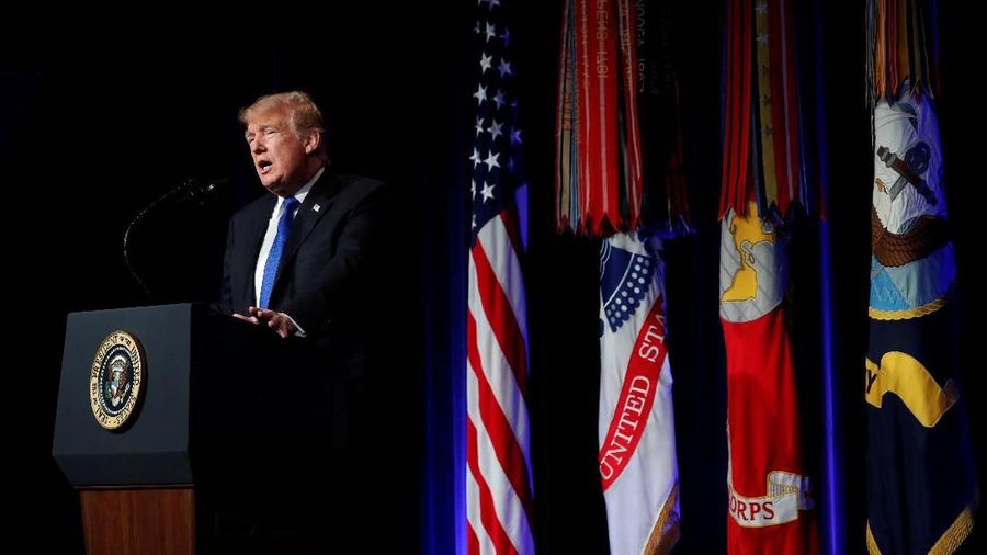 Presiden Amerika Serikat (AS) Donald Trump bersiap menyampaikan pidato kenegaraan State of the Union Selasa (5/2/2019) malam waktu setempat.