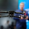 A DJI Mavic 2 Zoom flies in a netted area during the 2019 CES in Las Vegas, Nevada, U.S. January 9, 2019. REUTERS/Steve Marcus