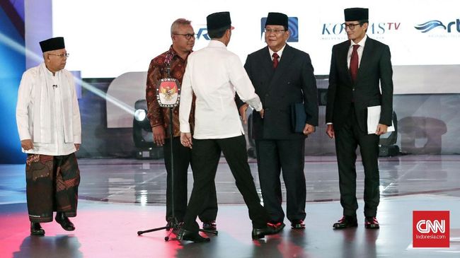 Ma'ruf dan Sandiaga Tak Wajib Hadir di Debat Capres Kedua