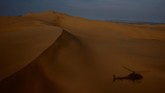 Panorama kawasan Pisco to San Juan de Marcona, Peru, yang menjadi lokasi Reli Dakar 2019.