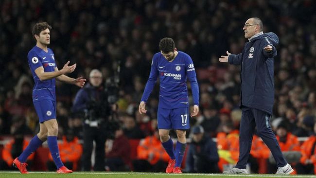 Marahi Pemain Chelsea, Sarri Tak Takut Muncul Konflik