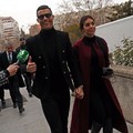 Portugal's soccer player Cristiano Ronaldo arrives with his girlfriend Georgina Rodriguez to appear in court on a trial for tax fraud in Madrid, Spain, January 22, 2019. REUTERS/Susana Vera
