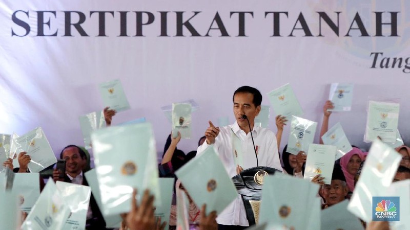 Lebih dari 40.172 sertifikat tanah akan dibagikan oleh Presiden Jokowi.