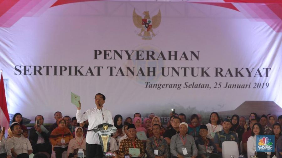 Lebih dari 40.172 sertifikat tanah akan dibagikan oleh Presiden Jokowi.