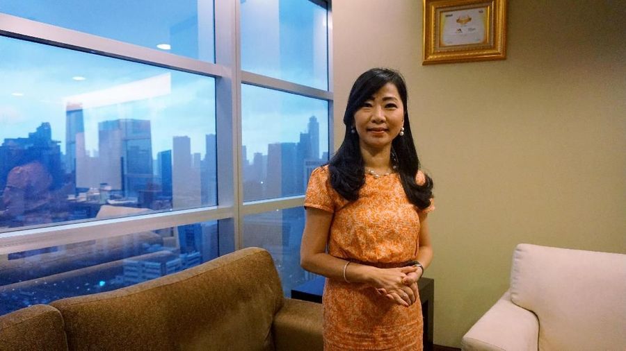 Diza Larentie, Consumer Banking Director Bank Mega Hery Gunardi Direktur Bisnis Kecil dan Jaringan Bank Mandiri. (CNBC Indonesia/Wanti Puspa)