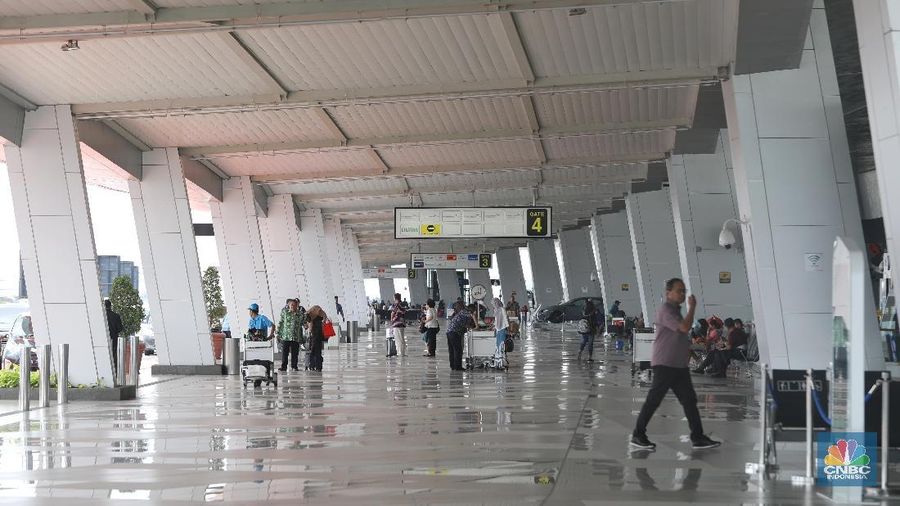 Ilustrasi bandara (CNBC Indonesia/ Andrean Kristianto)