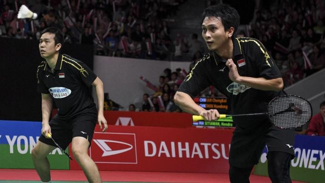 Kalahkan Kamura/Sonoda, Ahsan/Hendra ke Final All England