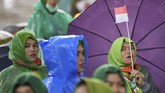 Ketua PBNU KH Said Aqil Siroj dalam sambutannya meminta kaum perempuan berperan aktif di kancah politik Indonesia. (ANTARA FOTO/Wahyu Putro A)