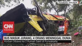 Ratusan Rumah Terendam Banjir, Bus Masuk Jurang