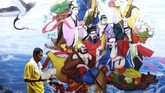 Warga keturunan Tionghoa membawa tempat abu Hio untuk dibersihkan di Klenteng Kong Ling Bio Temanggung, Jawa Tengah. Menyambut tahun baru Imlek 2570 warga keturunan Tionghoa di berbagai wilayah membersihkan Rupang atau patung dewa dan menghias Klenteng dengan aneka hiasan. (ANTARA FOTO/Anis Efizudin)