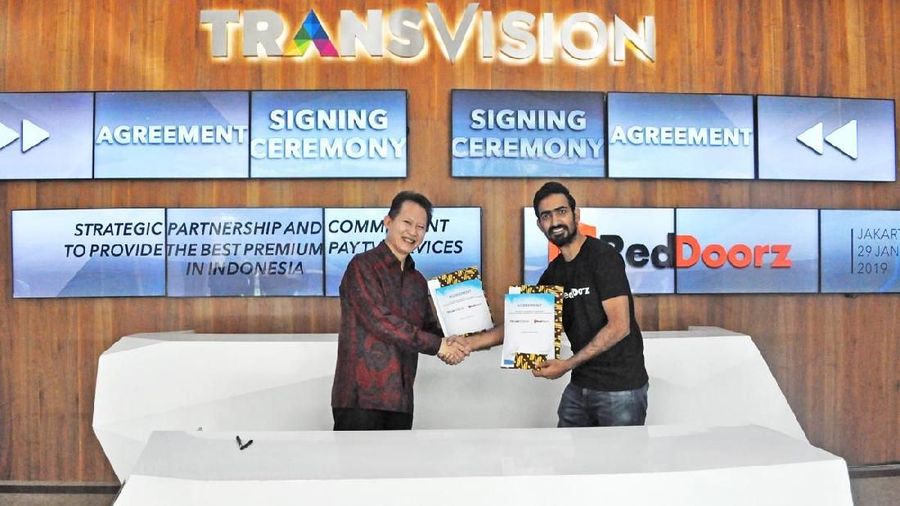 Hal itu ditandai dengan penandatanganan perjanjian kerja sama di Gedung Transvision, Jakarta, Selasa (29/1/2019).