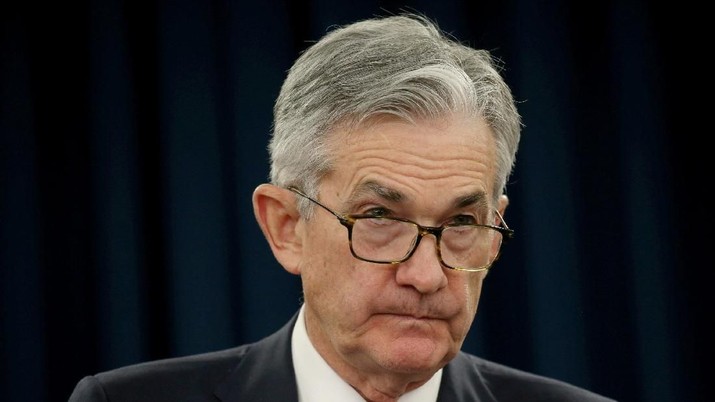 Federal Reserve Chairman Jerome Powell holds a press conference following a two day Federal Open Market Committee policy meeting in Washington, U.S., January 30, 2019. REUTERS/Leah Millis