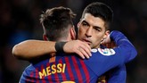 Barcelona lolos ke babak semifinal dengan keunggulan agregat 6-3. (REUTERS/Albert Gea)