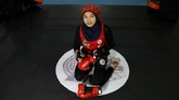 Kawsar Sherzad (17), atlet Muay Thai Afghanistan. Dia berharap Taliban mau menghargai prestasi perempuan Afghanistan. (REUTERS/Mohammad Ismail)